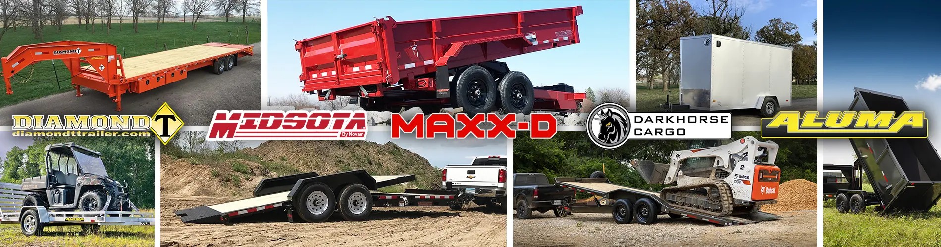 Diamond T, Midsota, MAXX-D and Aluma Trailers For Sale at Frytown Trailers.